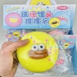 Big-eyed squishy bun toy with soft slow-rising texture for stress relief