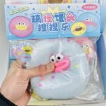 Big-eyed squishy bun toy with soft slow-rising texture for stress relief